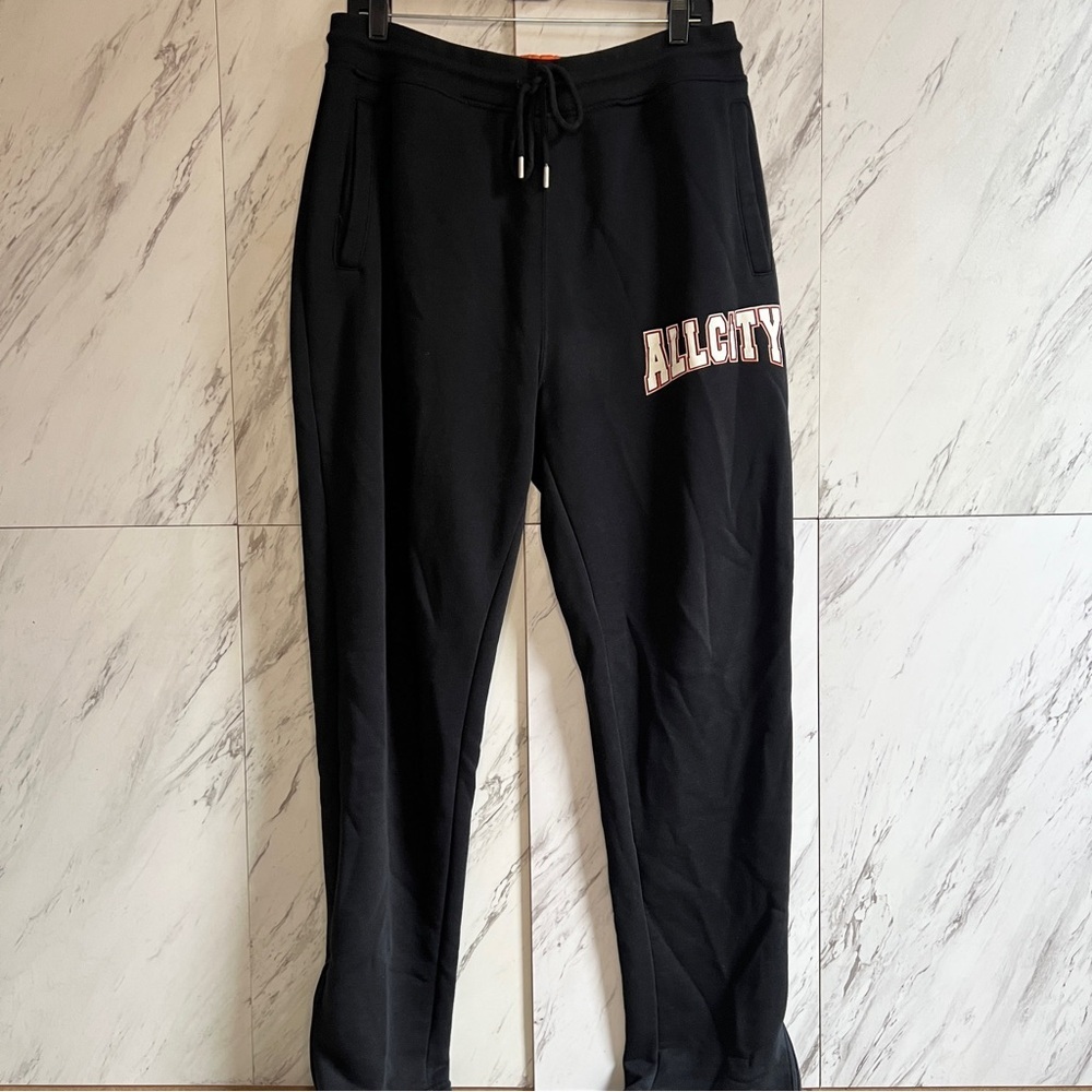 Just Don All City Black Sweatpants SZ L
